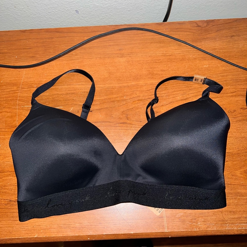 PINK Black bra